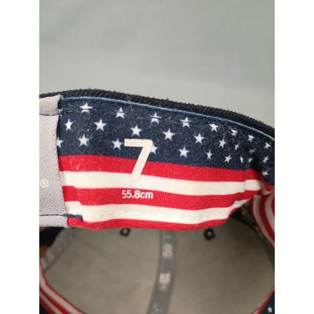 Chicargo Cubs Fitted Hat 7 Uesd Era 59 Fifty Fourth Of July American Flag Cap